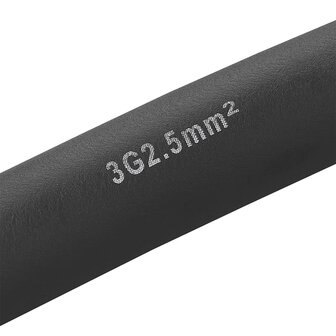 CEE set met verlengkabel 20M 3x2,5mm en verloopkabel 40cm van Schuko stekker naar CEE in opbergtas