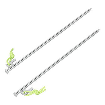 Rotspen 40 cm gegalvaniseerd staal met P-haak Heavy Duty - set van 6 stuks