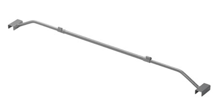 Afdekzeilbeugel metaal uitschuifbaar 100-155cm voor aanhangerzeil