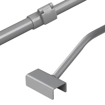 Afdekzeilbeugel metaal uitschuifbaar 100-155cm voor aanhangerzeil