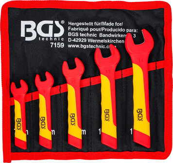 Bgs Technic VDE ringsleutelset, 7-14 mm, 5 delig