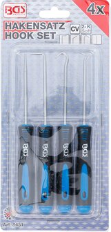 Bgs Technic Hakenset, 4 delig