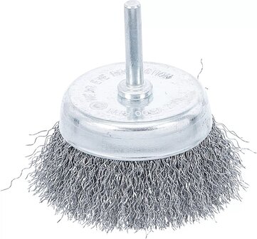 Bgs Technic Komborstel staaldraad opname 6 mm as diameter 75 mm