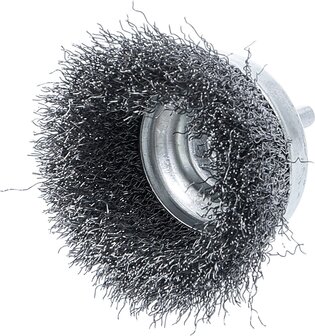 Bgs Technic Komborstel staaldraad opname 6 mm as diameter 75 mm