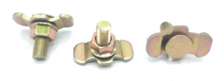 Stud fitting dubbel met bout 3/8&quot;