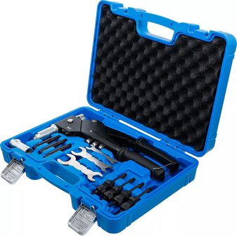 Popnageltang-set voor standaard popnagels, popmoeren en klinkbouten