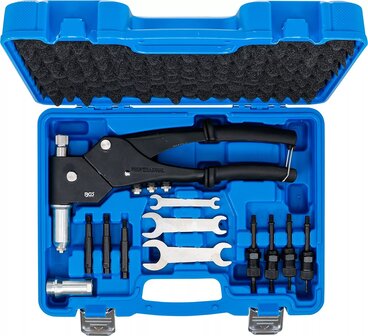 Popnageltang-set voor standaard popnagels, popmoeren en klinkbouten