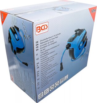 Bgs Technic Persluchtslang met oproller automatisch 12 m + 2 m