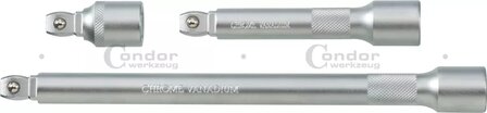 Wobbelverlengstuk set 3-delig 1/4" 50/150/225 mm