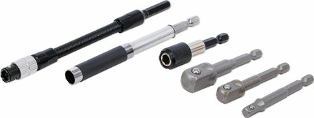 Adapter- en extensieset voor boormachines 6-dlg