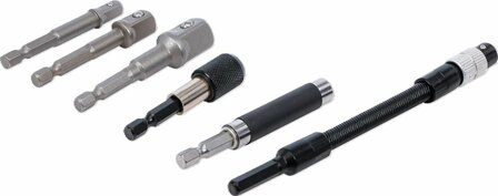 Adapter- en extensieset voor boormachines 6-dlg