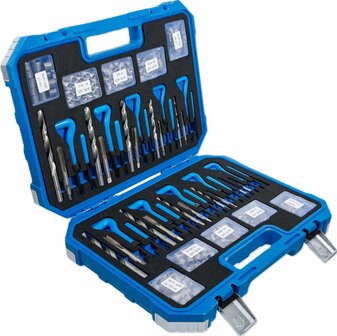 Schroefdraad reparatieset metrische en inchmaten M5 - M12 1/4 - 1/2 320-dlg