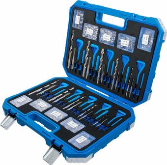 Schroefdraad reparatieset metrische en inchmaten M5 - M12 1/4 - 1/2 320-dlg