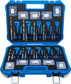 Schroefdraad reparatieset metrische en inchmaten M5 - M12 1/4 - 1/2 320-dlg