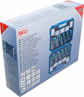 Schroefdraad reparatieset metrische en inchmaten M5 - M12 1/4 - 1/2 320-dlg