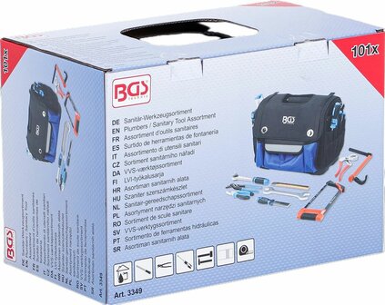 Sanitair-gereedschapssortiment 101-dlg