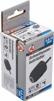 Snelspanboorhouder 0,8 - 10 mm aandrijving buitenzeskant (1/4)
