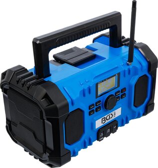 Accu DAB-radio hybride 18 V en 230 V zonder accu