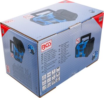 Accu DAB-radio hybride 18 V en 230 V zonder accu