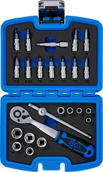 Dopsleutelset 6,3 mm (1/4) 24-dlg