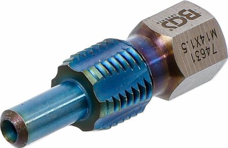 Draadsnijplaat met geleidepin voor temperatuursensoren M14 x 1,5