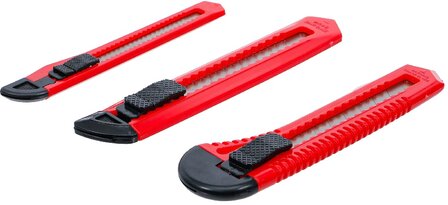 Afbreekmessen-set mesbreedte 9/18 mm 3-dlg