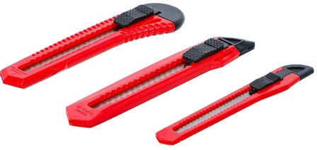 Afbreekmessen-set mesbreedte 9/18 mm 3-dlg