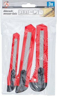 Afbreekmessen-set mesbreedte 9/18 mm 3-dlg