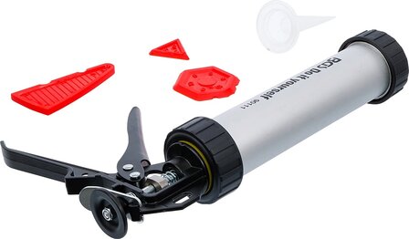 Kitspuit aluminium met voegstrijker set 5-dlg