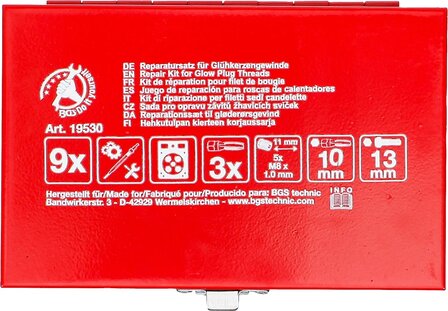 Reparatieset voor gloeibougie schroefdraad M8 x 1,0