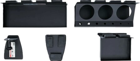 Magnetische legbord- en papierrolhouderset 4-dlg