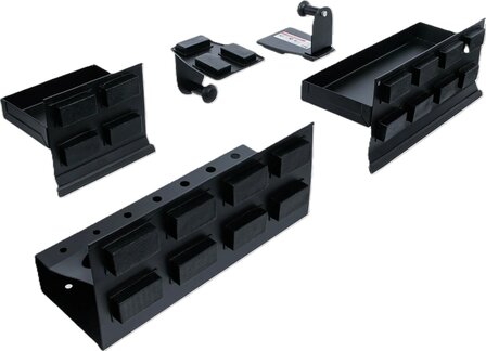Magnetische legbord- en papierrolhouderset 4-dlg