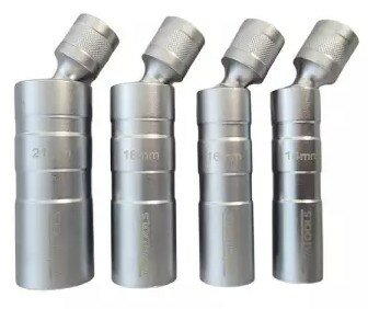 Bougie Doppenset 3/8 Magnetisch Flexibel 4-Delige