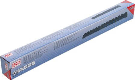 Kracht dopsleutelset zeskant extra vlak (1/2) 10 - 24 mm 15-dlg