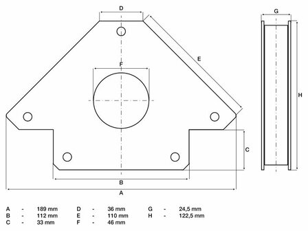 Bgs Technic Magnetische lasklem 32 kg
