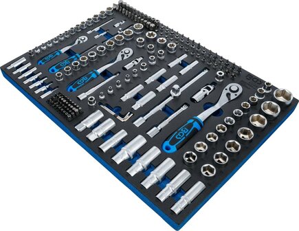 Bgs Technic 3/3 Tool Tray: 192-delige dop Set, Pro Torque
