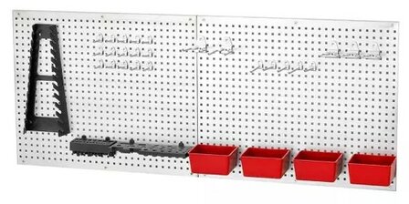Metalen gereedchapswand met haken