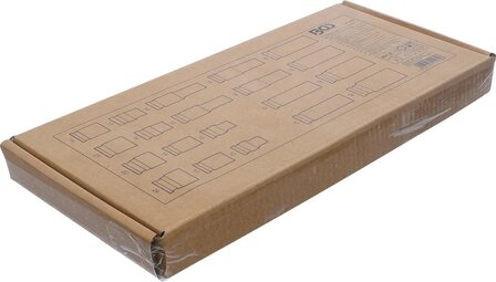 Bgs Technic 1/3 gereedschapskist: 20-delige stekkerdoos 10-24 mm