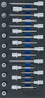Bgs Technic Gereedschapmodule 1/3: dopsleutelbitset T-profiel (voor Torx) 26-dlg