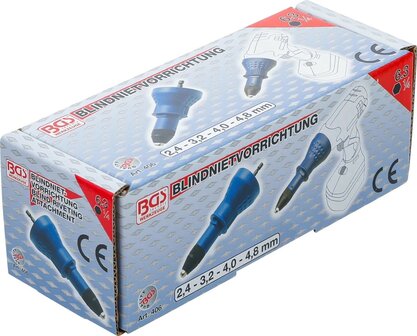Bgs Technic Blind Klinken Attachment, 2.4-3.2-4.0-4.8 mm