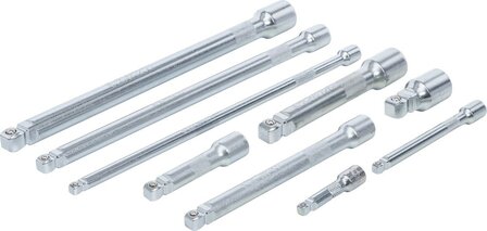 Bgs Technic Kantelverlengstukset 6,3 mm (1/4), 10 mm (3/8), 12,5 mm (1/2) 9-dlg