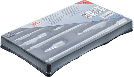 Bgs Technic Kantelverlengstukset 6,3 mm (1/4), 10 mm (3/8), 12,5 mm (1/2) 9-dlg