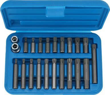 Dopsleutelbitset 22-delig 3/8 + 1/2" Ribe-profiel M5-13 &nbsp;