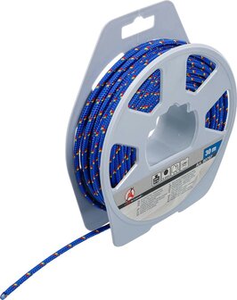 Kunststof touw / algemeen gebruik 4 mm x 20 m blauw / geel / rood