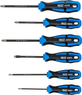 Schroevendraaierset met diamantcoating 6-dlg