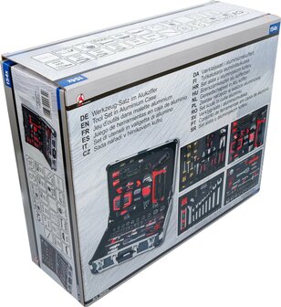 Gereedschapset in Alu koffer 154-dlg