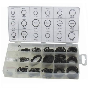 Circlips assortiment (extern) 300 delig