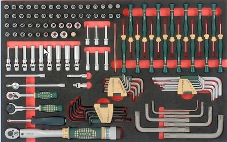 Gereedschapswagen 8-lades met 405-delig gereedschap (EVA)