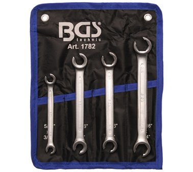 Bgs Technic Open ringsleutelset, inches 4-delig