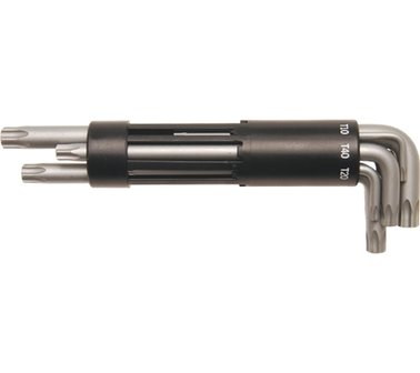 Bgs Technic Stiftsleutelset extra lang T-profiel (voor Torx) met boring T10 - T50 8-dlg